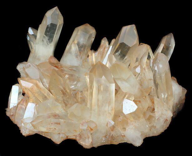 Tangerine Quartz Crystal Cluster - Madagascar #36204